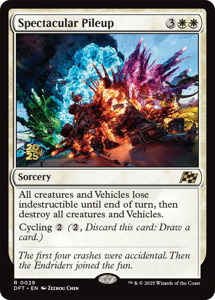 Spectacular Pileup [Aetherdrift Prerelease Promos] | Gear Gaming Bentonville