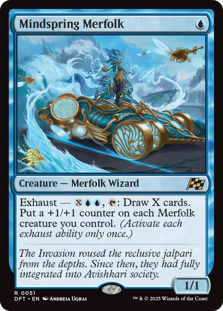 Mindspring Merfolk [Aetherdrift Prerelease Promos] | Gear Gaming Bentonville