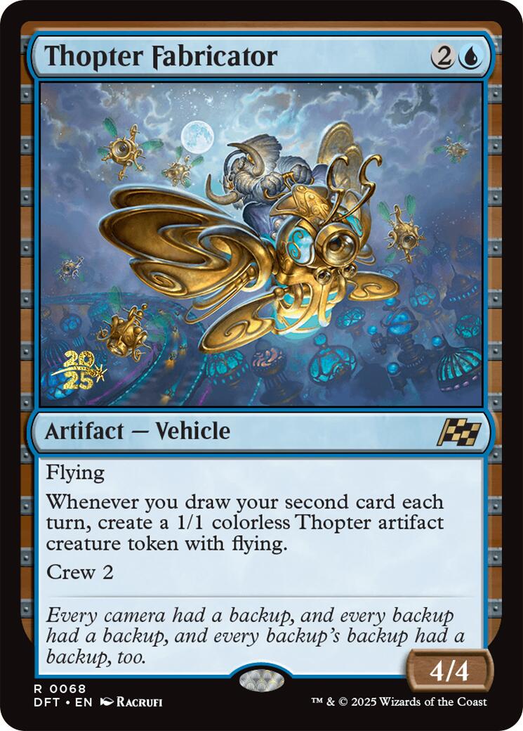 Thopter Fabricator [Aetherdrift Prerelease Promos] | Gear Gaming Bentonville