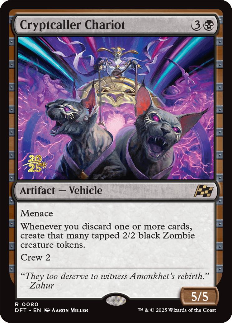 Cryptcaller Chariot [Aetherdrift Prerelease Promos] | Gear Gaming Bentonville