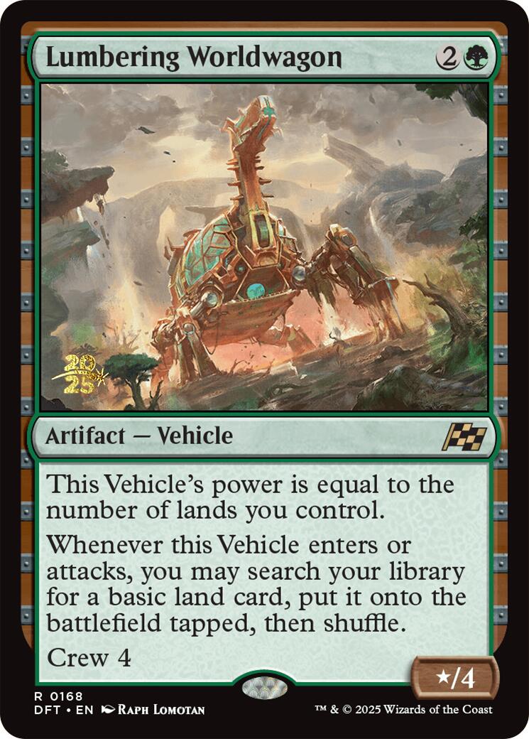 Lumbering Worldwagon [Aetherdrift Prerelease Promos] | Gear Gaming Bentonville