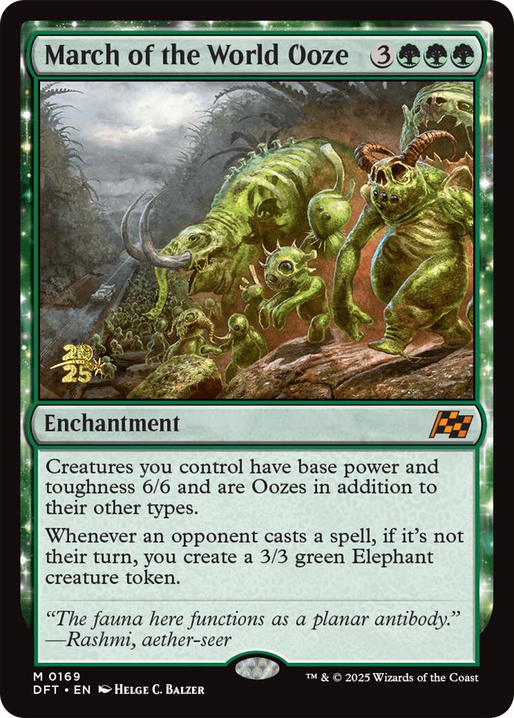 March of the World Ooze [Aetherdrift Prerelease Promos] | Gear Gaming Bentonville