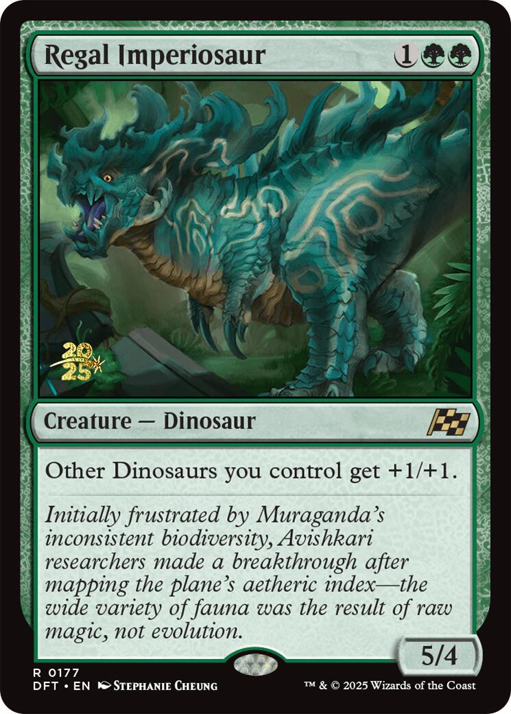 Regal Imperiosaur [Aetherdrift Prerelease Promos] | Gear Gaming Bentonville