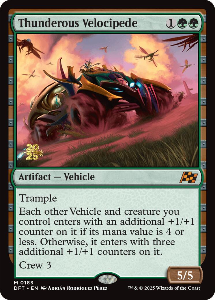 Thunderous Velocipede [Aetherdrift Prerelease Promos] | Gear Gaming Bentonville