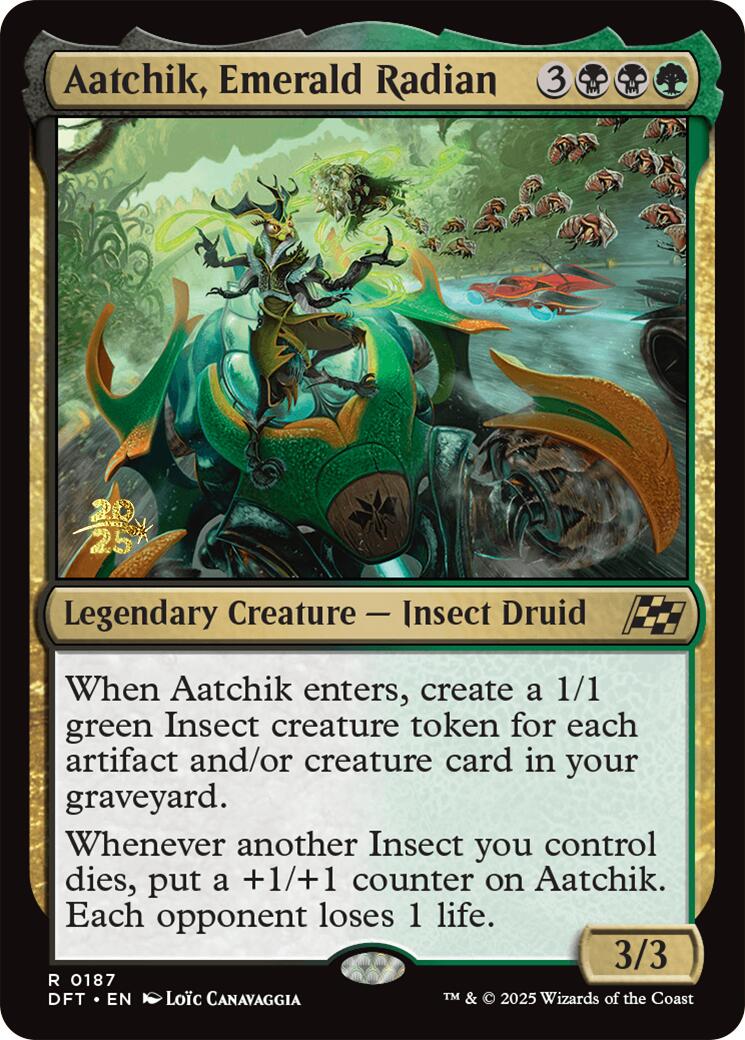 Aatchik, Emerald Radian [Aetherdrift Prerelease Promos] | Gear Gaming Bentonville