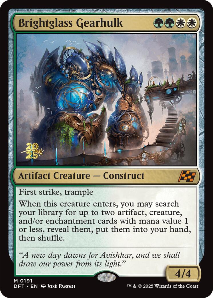 Brightglass Gearhulk [Aetherdrift Prerelease Promos] | Gear Gaming Bentonville