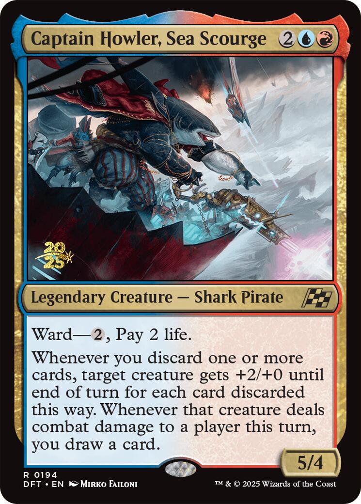 Captain Howler, Sea Scourge [Aetherdrift Prerelease Promos] | Gear Gaming Bentonville