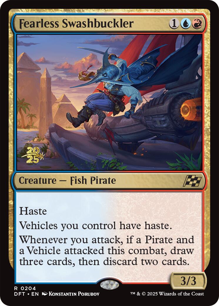 Fearless Swashbuckler [Aetherdrift Prerelease Promos] | Gear Gaming Bentonville