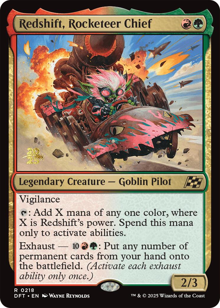 Redshift, Rocketeer Chief [Aetherdrift Prerelease Promos] | Gear Gaming Bentonville