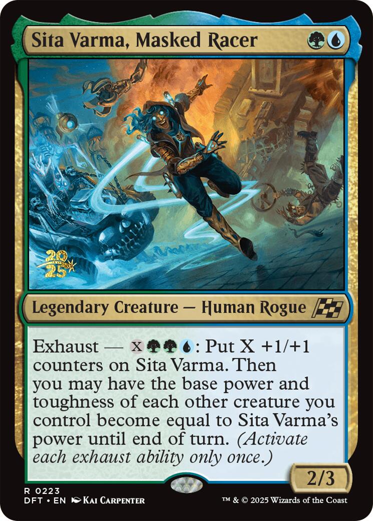 Sita Varma, Masked Racer [Aetherdrift Prerelease Promos] | Gear Gaming Bentonville