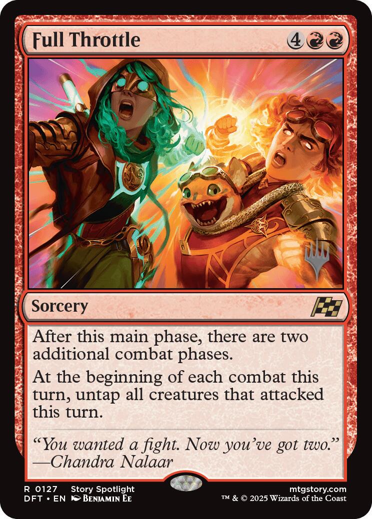 Full Throttle (Promo Pack) [Aetherdrift Promos] | Gear Gaming Bentonville