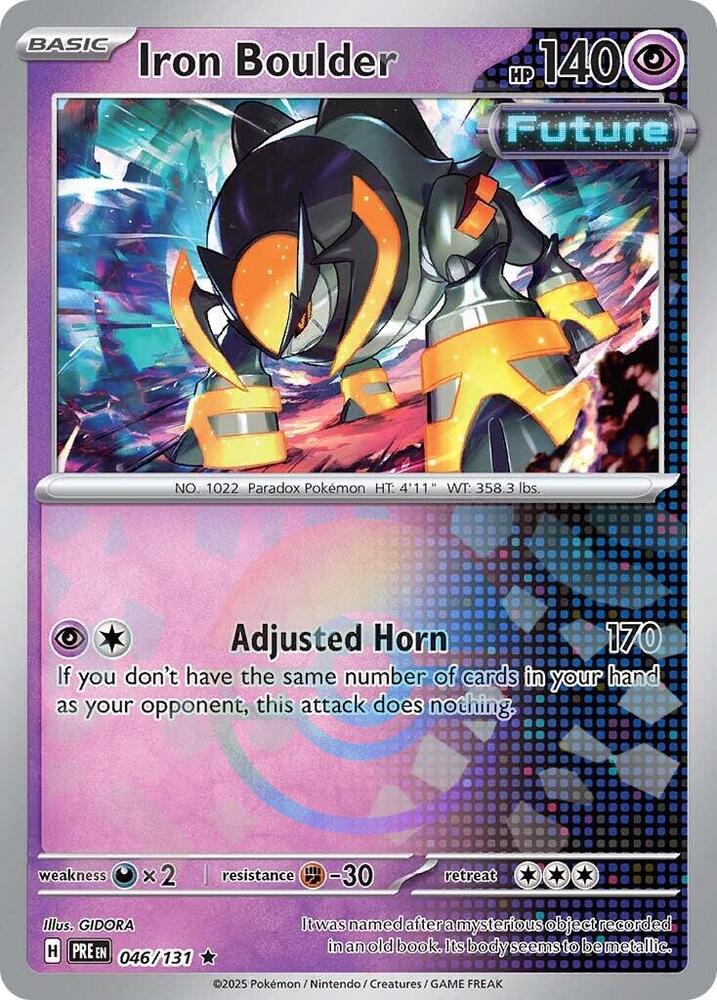 Iron Boulder (046/131) (Poke Ball Pattern) [Scarlet & Violet: Prismatic Evolutions] | Gear Gaming Bentonville
