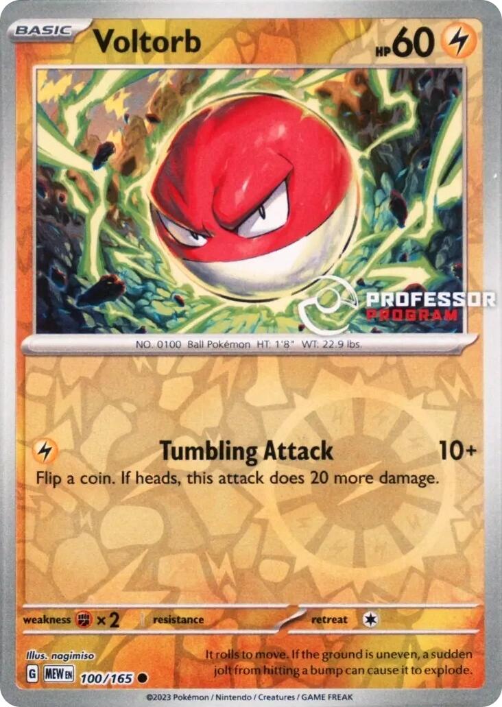 Voltorb (100/165) [Professor Program Promos] | Gear Gaming Bentonville