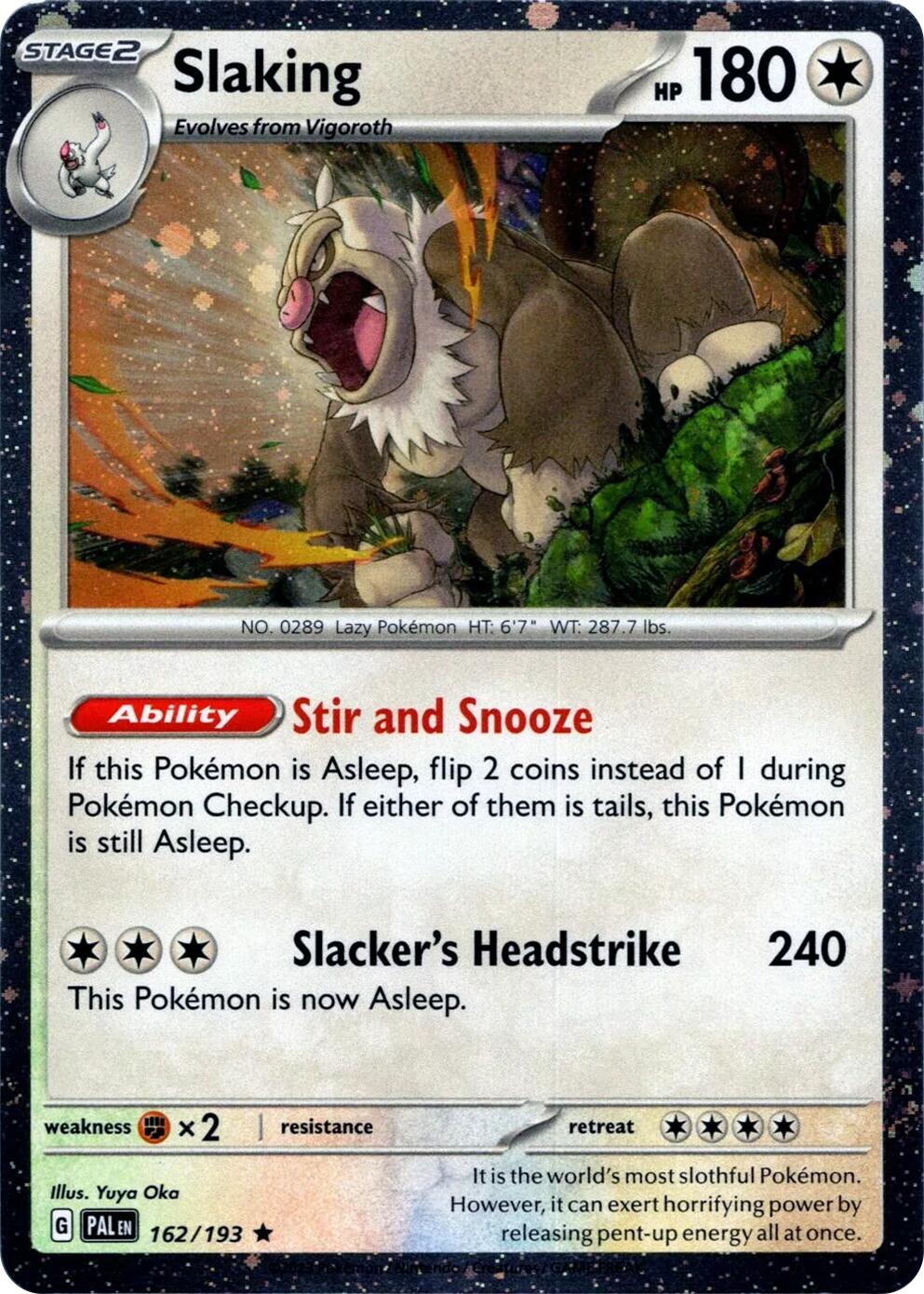 Slaking (162/193) (Cosmos Holo) [Scarlet & Violet: Paldea Evolved] | Gear Gaming Bentonville