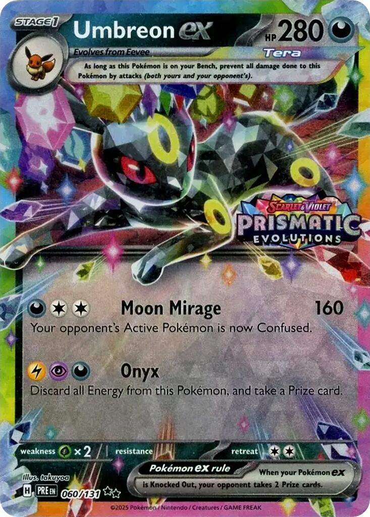 Umbreon ex (060/131) (Prismatic Evolutions Stamp) [Scarlet & Violet: Prismatic Evolutions] | Gear Gaming Bentonville