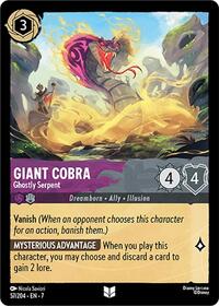 Giant Cobra - Ghostly Serpent (57/204) [Archazia's Island] | Gear Gaming Bentonville