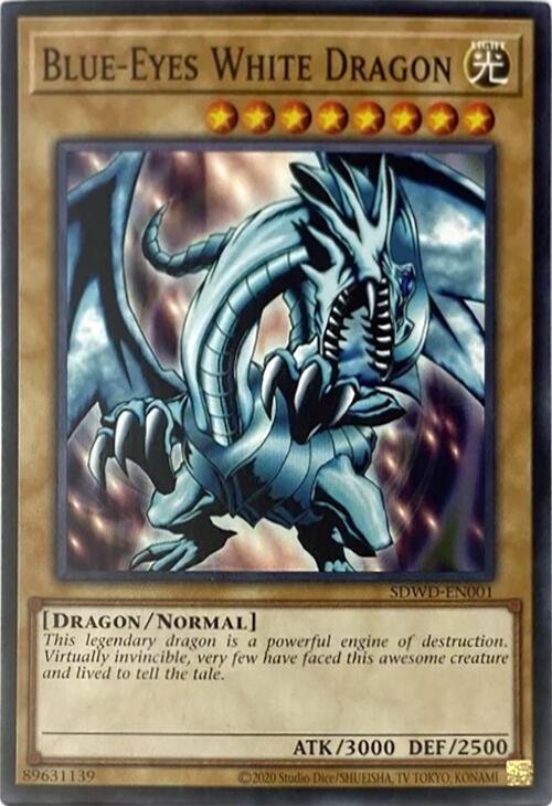 Blue-Eyes White Dragon (Unlimited Misprint) [SDWD-EN001] Common | Gear Gaming Bentonville