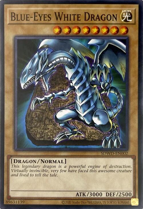 Blue-Eyes White Dragon (Unlimited Misprint) [SDWD-EN002] Common | Gear Gaming Bentonville