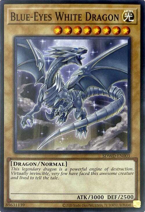 Blue-Eyes White Dragon (Unlimited Misprint) [SDWD-EN003] Common | Gear Gaming Bentonville