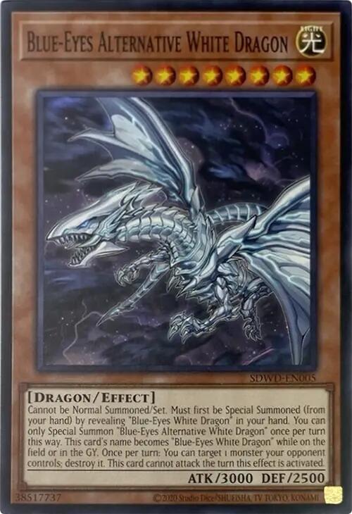 Blue-Eyes Alternative White Dragon (Unlimited Misprint) [SDWD-EN005] Common | Gear Gaming Bentonville