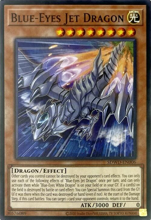 Blue-Eyes Jet Dragon (Unlimited Misprint) [SDWD-EN006] Common | Gear Gaming Bentonville
