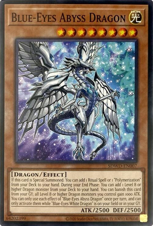 Blue-Eyes Abyss Dragon (Unlimited Misprint) [SDWD-EN007] Common | Gear Gaming Bentonville