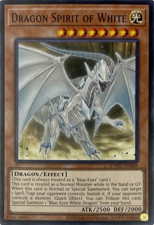 Dragon Spirit of White (Unlimited Misprint) [SDWD-EN008] Common | Gear Gaming Bentonville