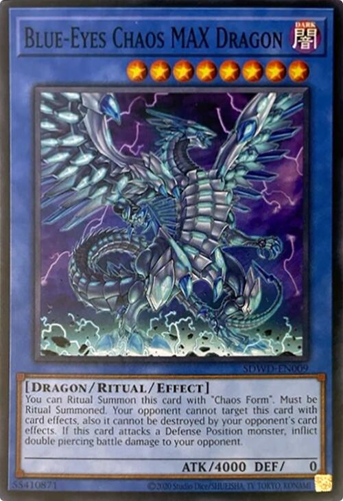 Blue-Eyes Chaos MAX Dragon (Unlimited Misprint) [SDWD-EN009] Common | Gear Gaming Bentonville