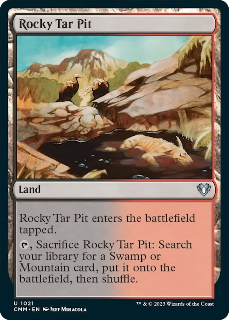 Rocky Tar Pit [Commander Masters] | Gear Gaming Bentonville