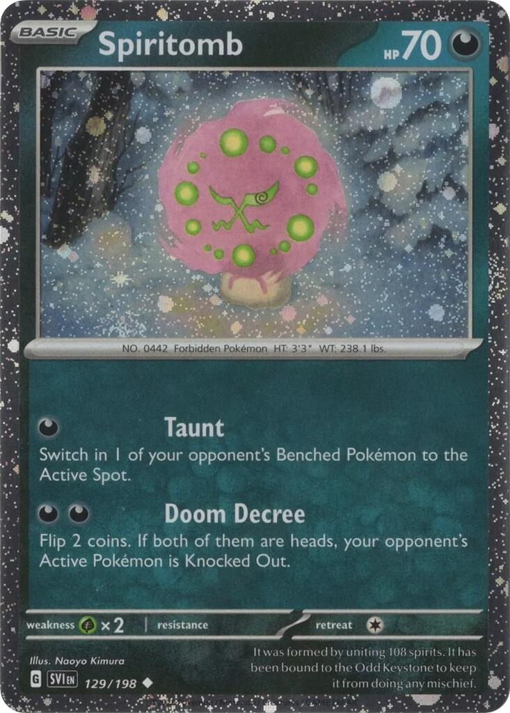 Spiritomb (129/198) (Cosmo Holo) [Scarlet & Violet: Black Star Promos] | Gear Gaming Bentonville