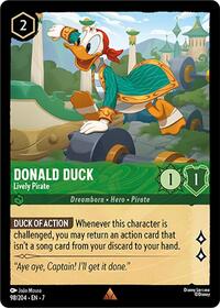 Donald Duck - Lively Pirate (98/204) [Archazia's Island] | Gear Gaming Bentonville