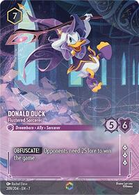 Donald Duck - Flustered Sorcerer (Enchanted) (209/204) [Archazia's Island] | Gear Gaming Bentonville