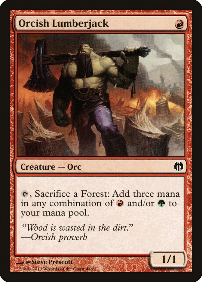 Orcish Lumberjack [Duel Decks: Heroes vs. Monsters] | Gear Gaming Bentonville