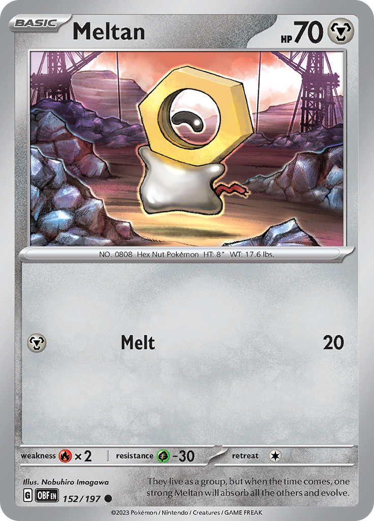 Meltan (152/197) [Scarlet & Violet: Obsidian Flames] | Gear Gaming Bentonville