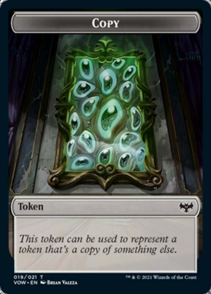 Copy // Human (010) Double-Sided Token [Innistrad: Crimson Vow Tokens] | Gear Gaming Bentonville