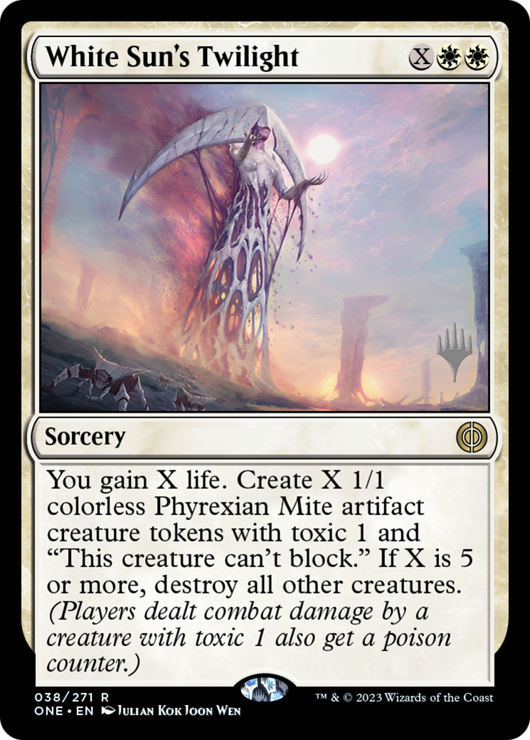 White Sun's Twilight (Promo Pack) [Phyrexia: All Will Be One Promos] | Gear Gaming Bentonville
