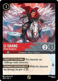 Li Shang - Newly Promoted (22) [Disney Lorcana Promo Cards] | Gear Gaming Bentonville