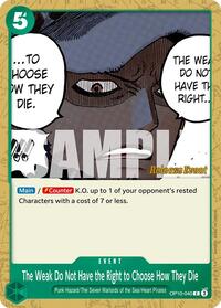 The Weak Do Not Have the Right to Choose How They Die [Royal Blood Release Event Cards] | Gear Gaming Bentonville