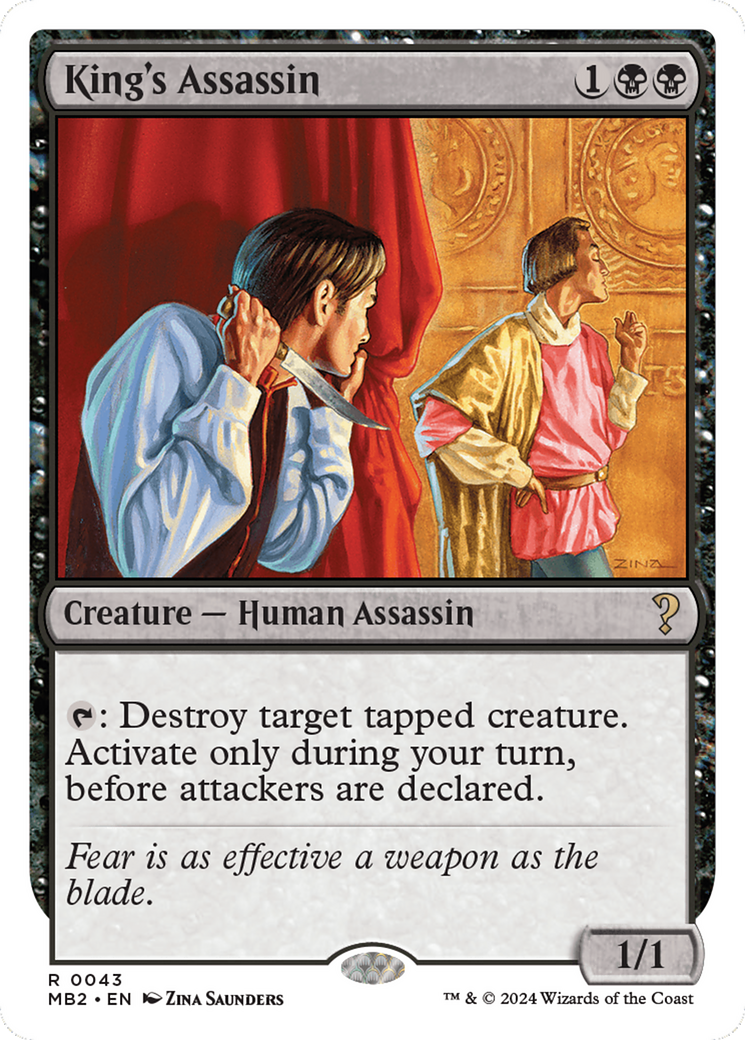 King's Assassin (White Border) [Mystery Booster 2] | Gear Gaming Bentonville