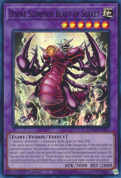 Divine Scorpion Beast of Serket [MZTM-EN005] Super Rare | Gear Gaming Bentonville