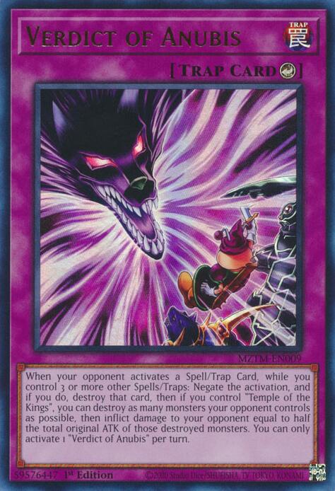 Verdict of Anubis [MZTM-EN009] Ultra Rare | Gear Gaming Bentonville