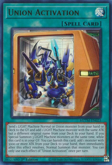 Union Activation [MZTM-EN023] Ultra Rare | Gear Gaming Bentonville