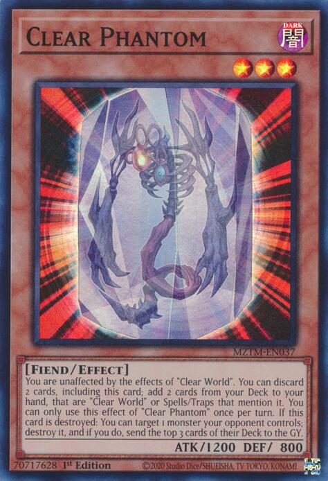 Clear Phantom [MZTM-EN037] Super Rare | Gear Gaming Bentonville