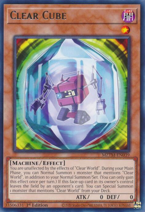 Clear Cube [MZTM-EN039] Rare | Gear Gaming Bentonville