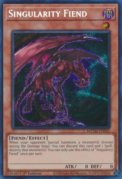 Singularity Fiend [MZTM-EN042] Secret Rare | Gear Gaming Bentonville