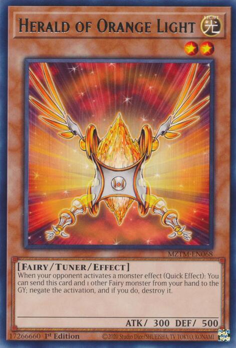 Herald of Orange Light [MZTM-EN068] Rare | Gear Gaming Bentonville