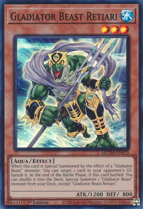 Gladiator Beast Retiari [MZTM-EN070] Super Rare | Gear Gaming Bentonville