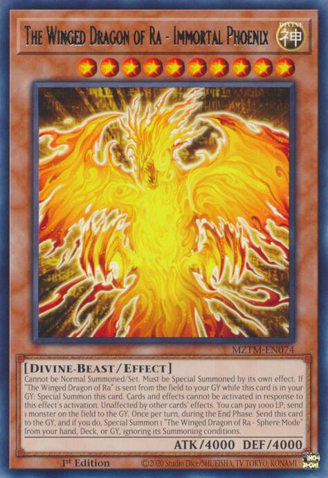 The Winged Dragon of Ra - Immortal Phoenix [MZTM-EN074] Rare | Gear Gaming Bentonville