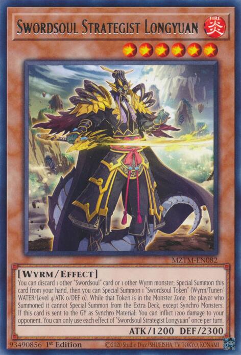 Swordsoul Strategist Longyuan [MZTM-EN082] Rare | Gear Gaming Bentonville