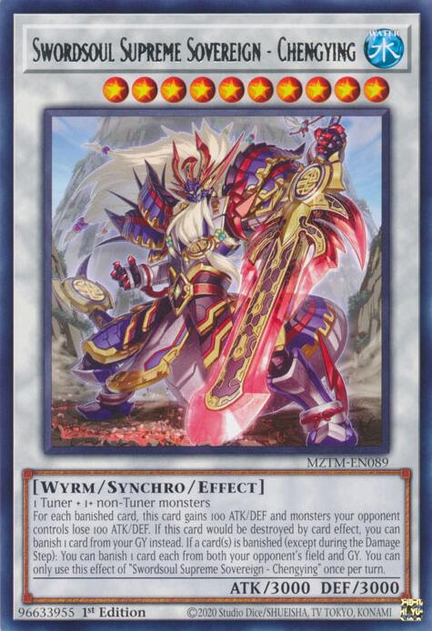 Swordsoul Supreme Sovereign - Chengying [MZTM-EN089] Rare | Gear Gaming Bentonville